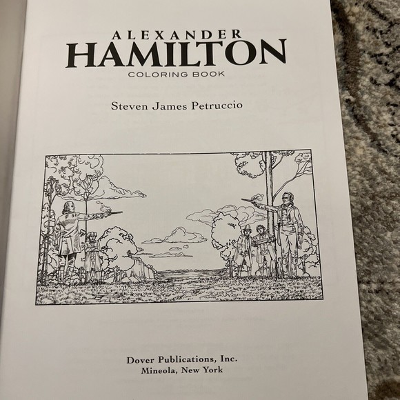 Alexander Hamilton Coloring Book - Picture 2 of 6